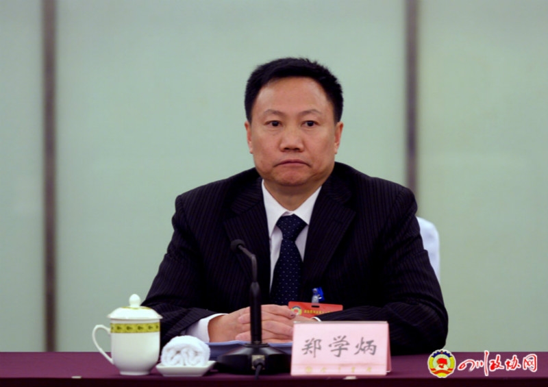民革四川省委副主委郑学炳回答记者提问