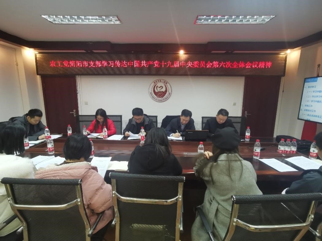 农工党简阳市支部传达学习中共十九届六中全会精神.jpg