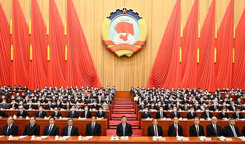 全国政协十四届一次会议在京开幕
习近平李克强栗战书李强赵乐际韩正蔡奇丁薛祥李希王岐山到会祝贺
汪洋作政协十三届常委会工作报告
王沪宁主持会议
邵鸿作提案工作情况报告「相关图片」
