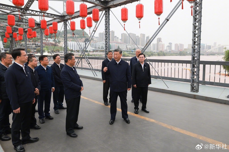 习近平在甘肃兰州市考察调研  「相关图片」