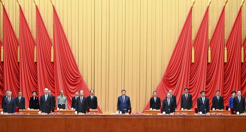 习近平在全国民族团结进步表彰大会上发表重要讲话强调
推进中华民族共同体建设 巩固发展中华民族大团结
李强主持 王沪宁宣读表彰决定 赵乐际蔡奇丁薛祥李希出席「相关图片」