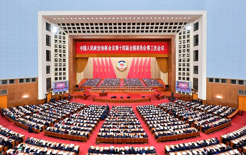 全国政协十四届三次会议在京开幕
习近平李强赵乐际蔡奇丁薛祥李希韩正到会祝贺
王沪宁作政协常委会工作报告
石泰峰主持
蒋作君作提案工作情况报告「相关图片」
