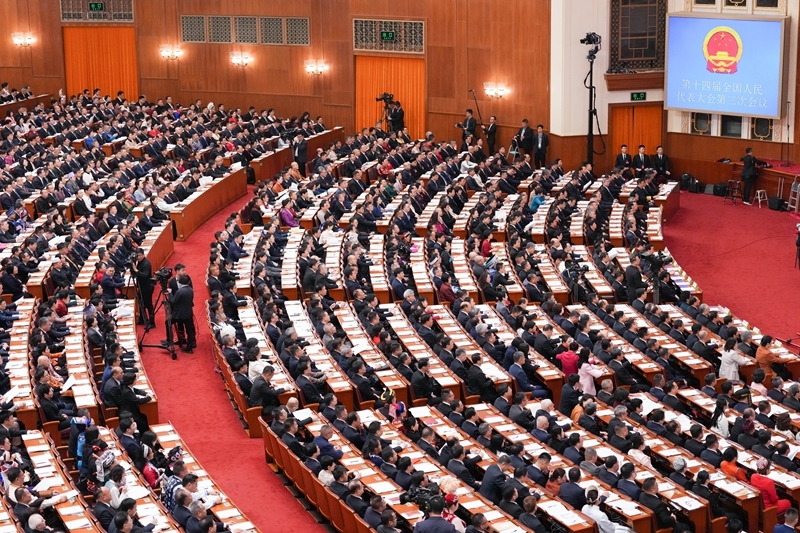十四届全国人大三次会议开幕 习近平等在主席台就座「相关图片」