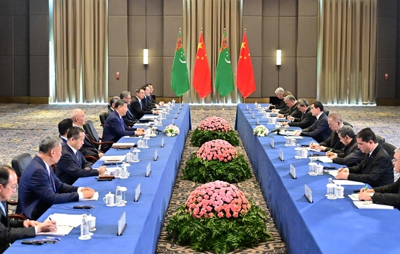 习近平会见土库曼斯坦总统别尔德穆哈梅多夫「相关图片」