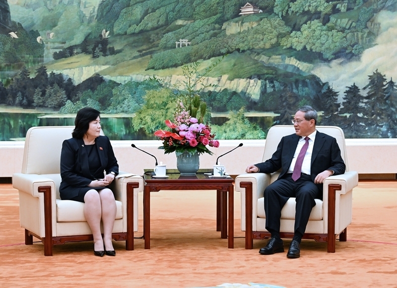 李强会见朝鲜外相崔善姬「相关图片」