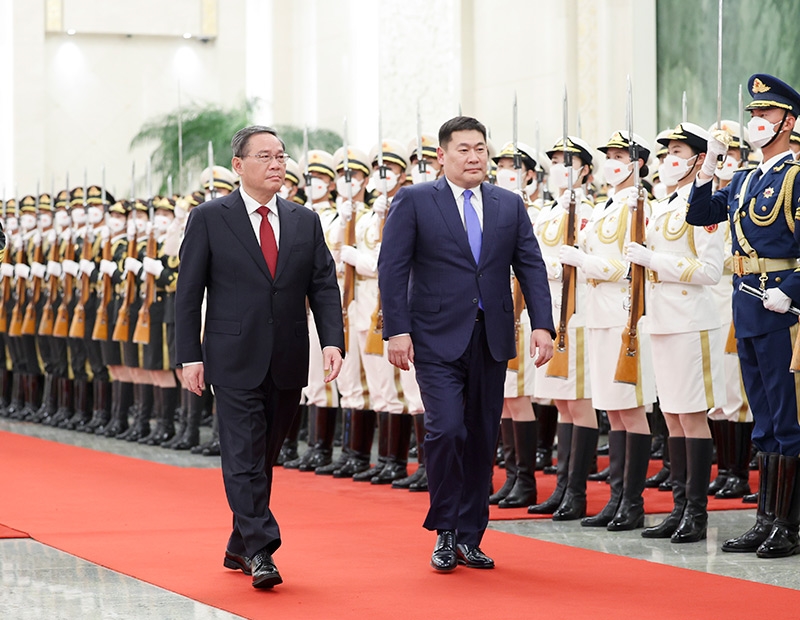 李强同蒙古国总理奥云额尔登会谈「相关图片」