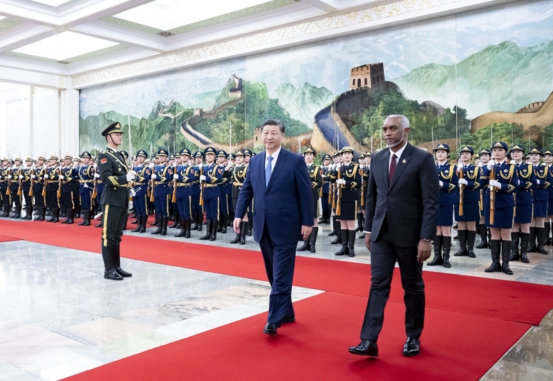 习近平同马尔代夫总统穆伊兹会谈「相关图片」