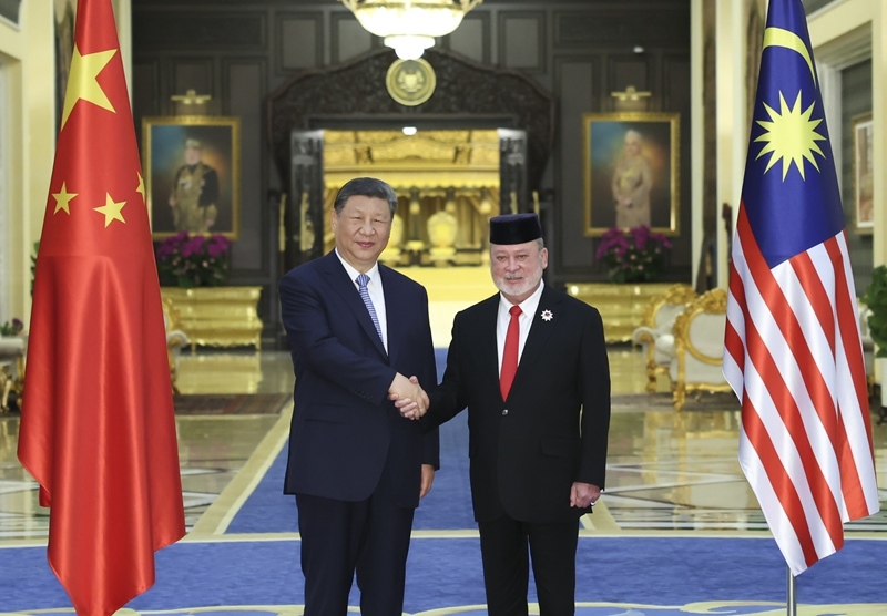习近平会见马来西亚最高元首易卜拉欣「相关图片」