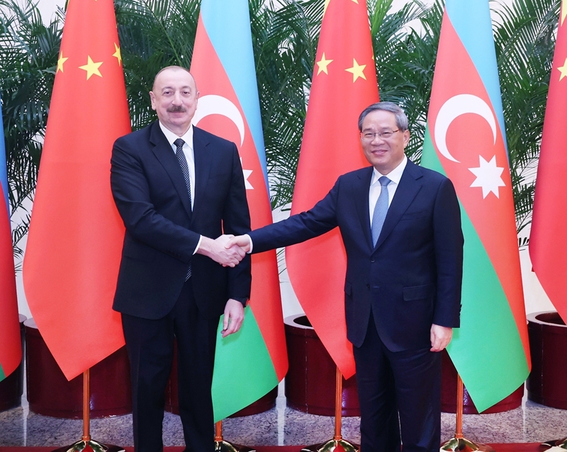 李强会见阿塞拜疆总统阿利耶夫「相关图片」