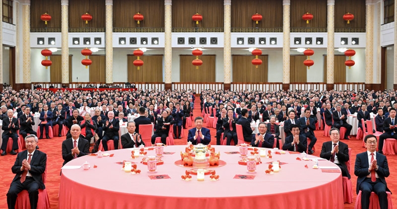 中共中央国务院举行春节团拜会 习近平发表讲话「相关图片」