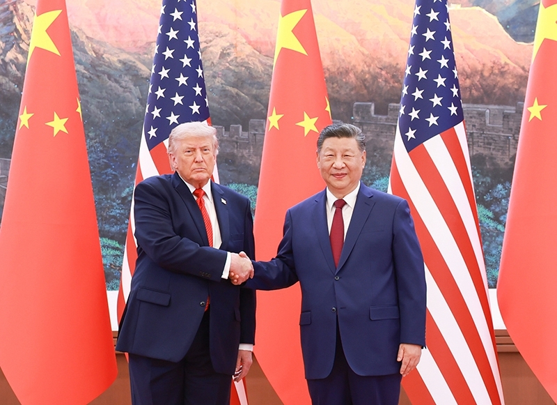习近平同美国总统特朗普会谈「相关图片」