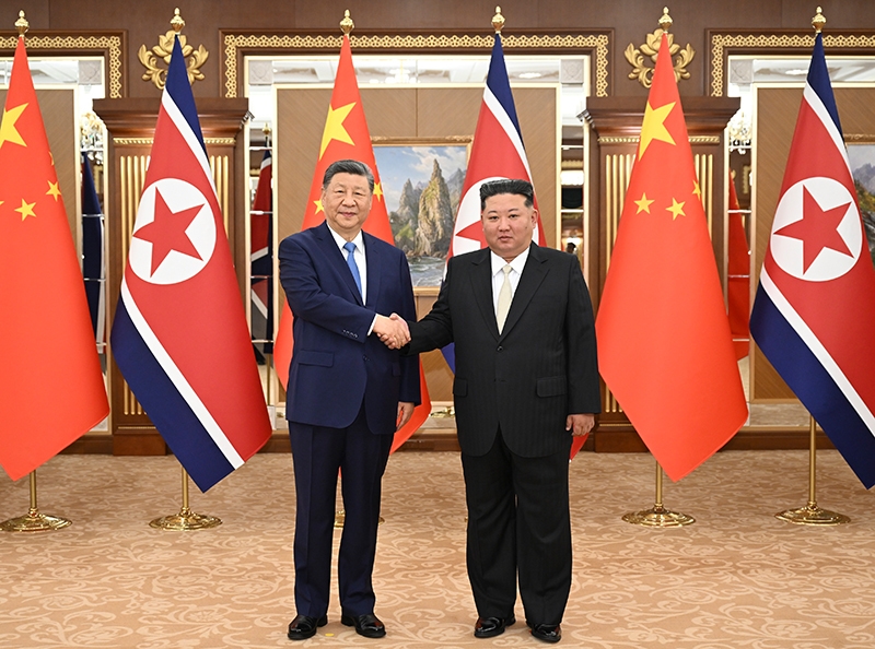 习近平同金正恩举行会谈「相关图片」